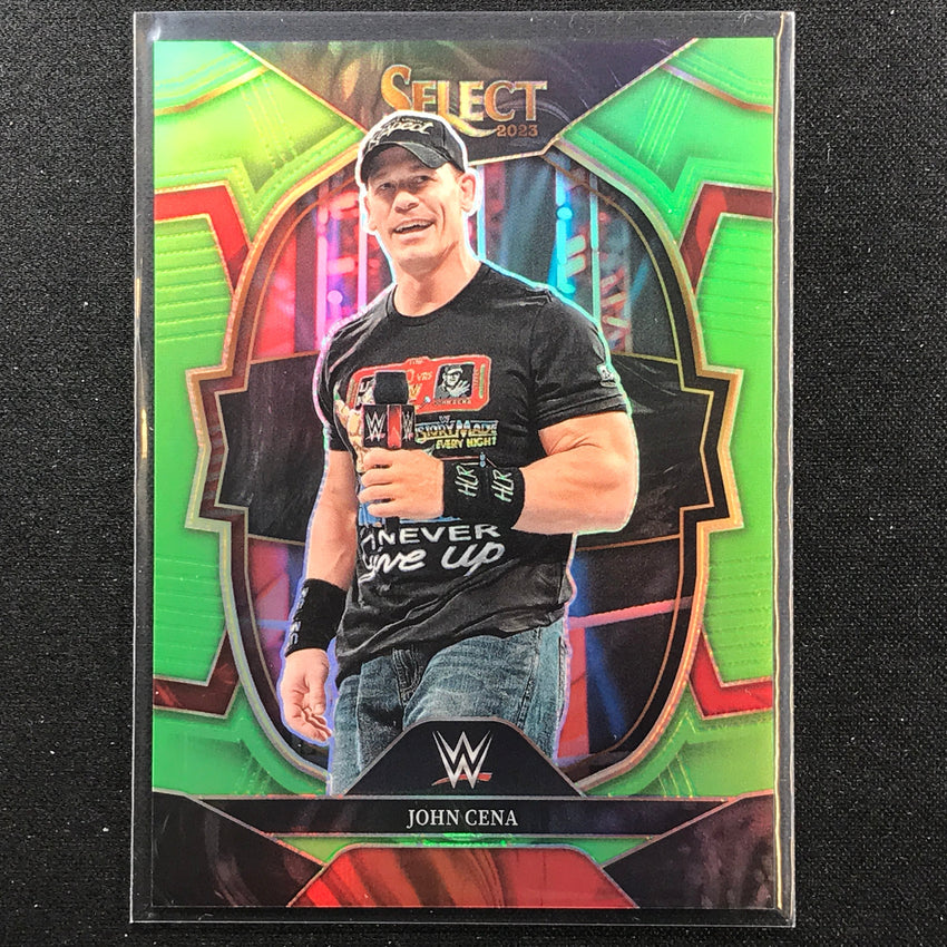 2023 Select Wwe John Cena Concourse Neon Green 21/75 No 79