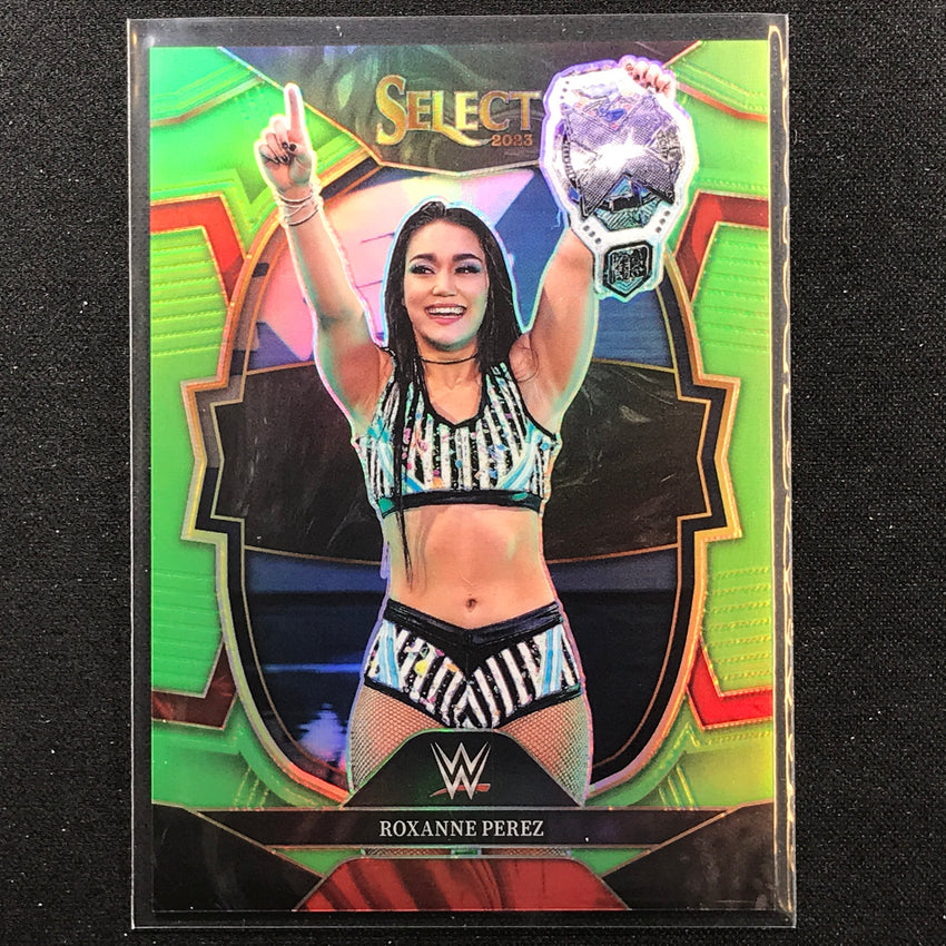 2023 Select Wwe Roxanne Perez Concourse Neon Green 46/75 No 85
