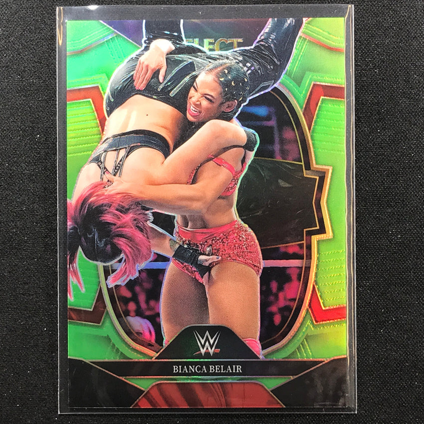 2023 Select WWE BIANCA BELAIR Concourse Neon Green 17/75 #86