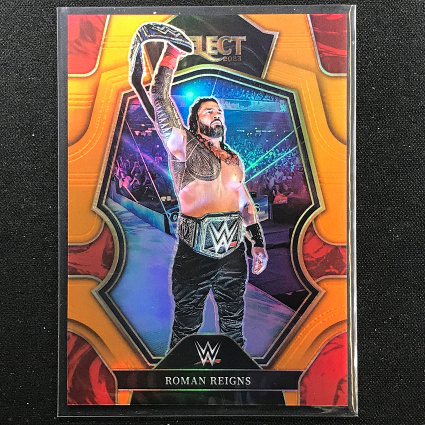 2023 Select Wwe Roman Reigns Premier Level Orange 10/49