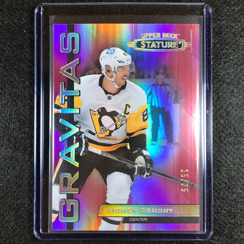 2021-22 Stature Nhl Sidney Crosby Gravitas Red 15/75