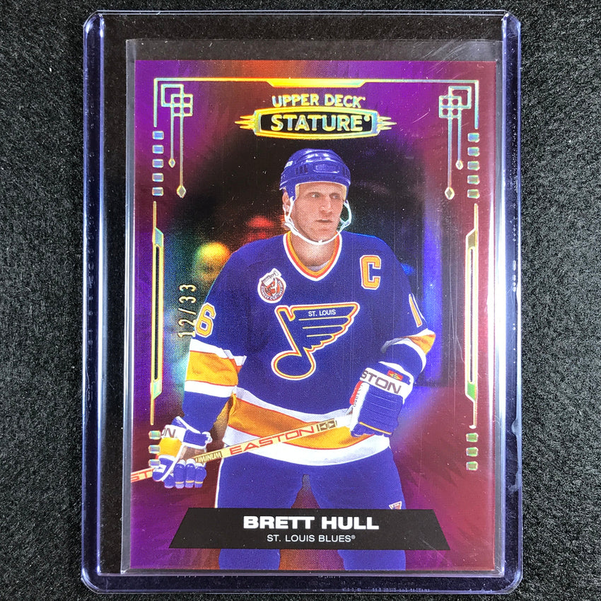 2021-22 Stature Nhl Brett Hull Veteran Photo Variant Red 12/33