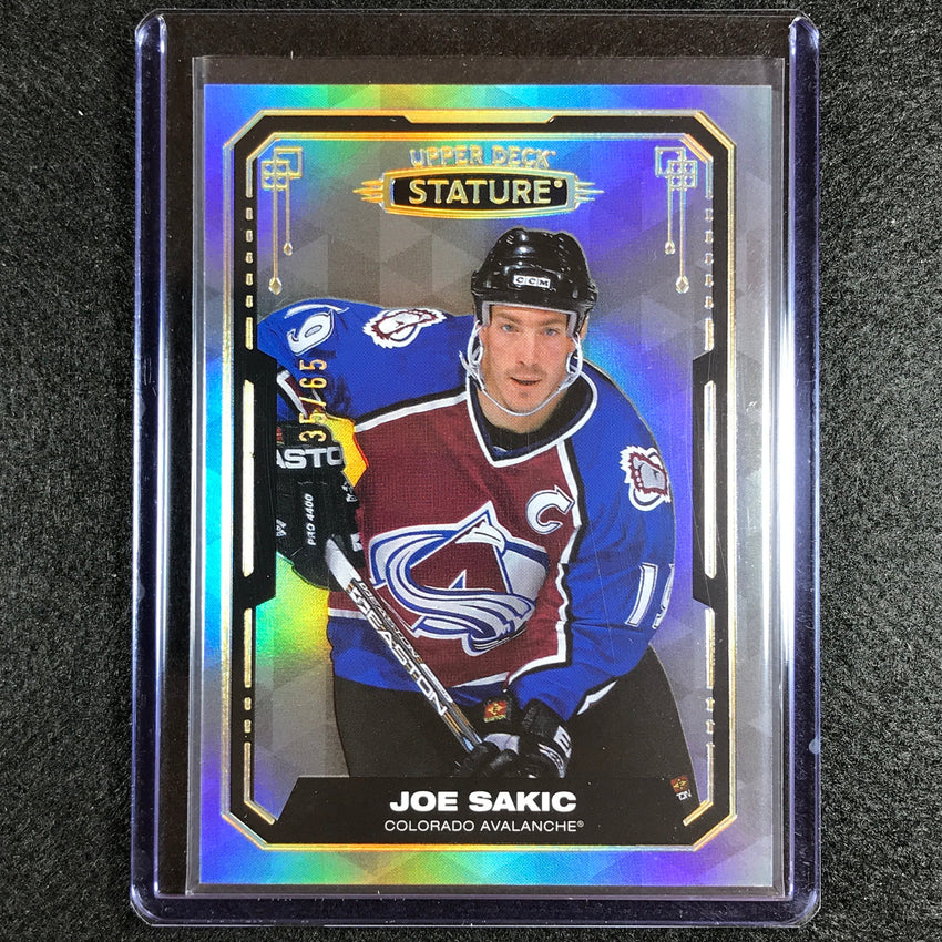 2021-22 Stature Nhl Joe Sakic Veteran Design Variant Base 35/65