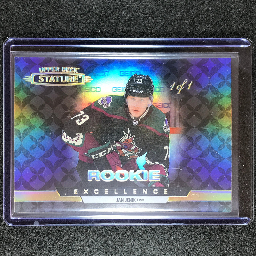 2021-22 Stature Nhl Jan Jenik Rookie Excellence Black 1/1