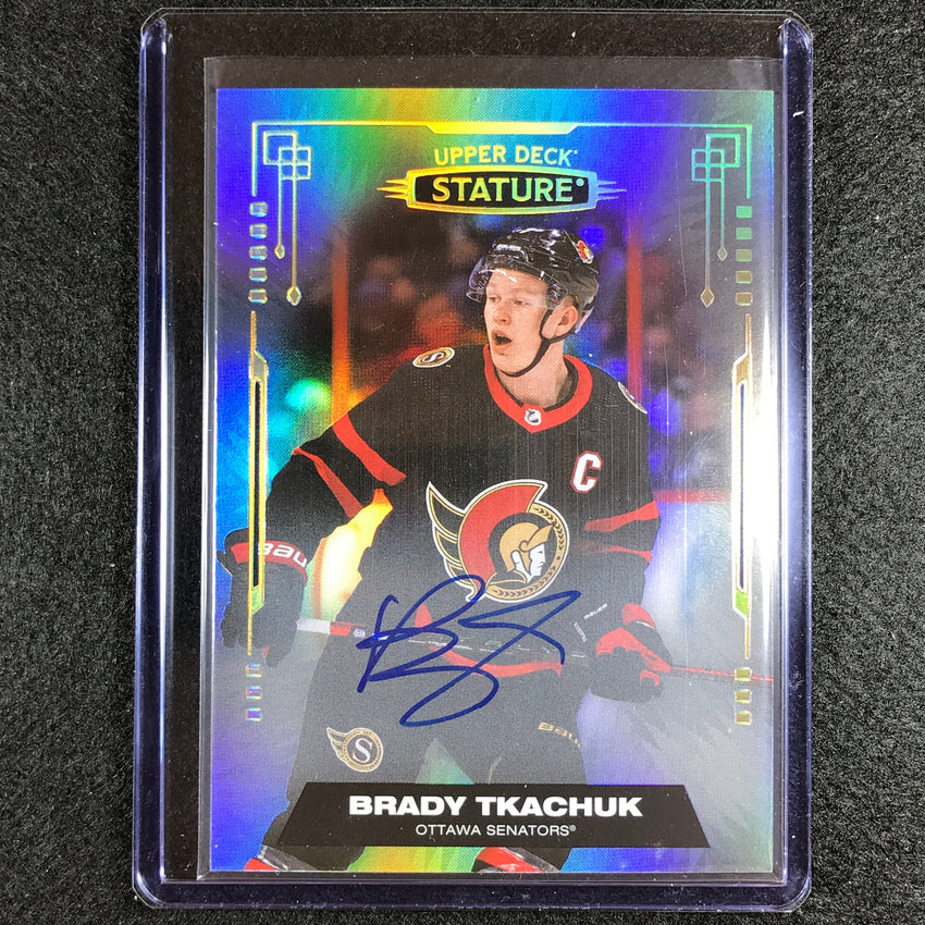 2021-22 Stature Nhl Brady Tkachuk Base Autographs Silver Auto No 4