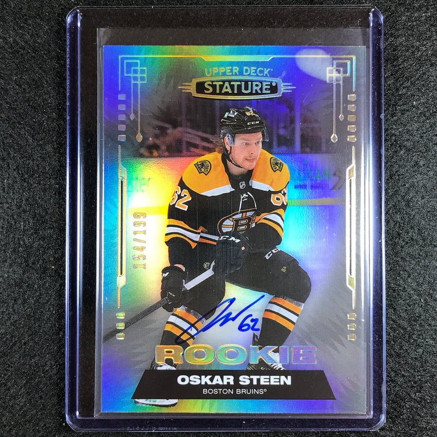 2021-22 Stature Nhl Oskar Steen Base Rookie Autographs Silver Auto 154/199