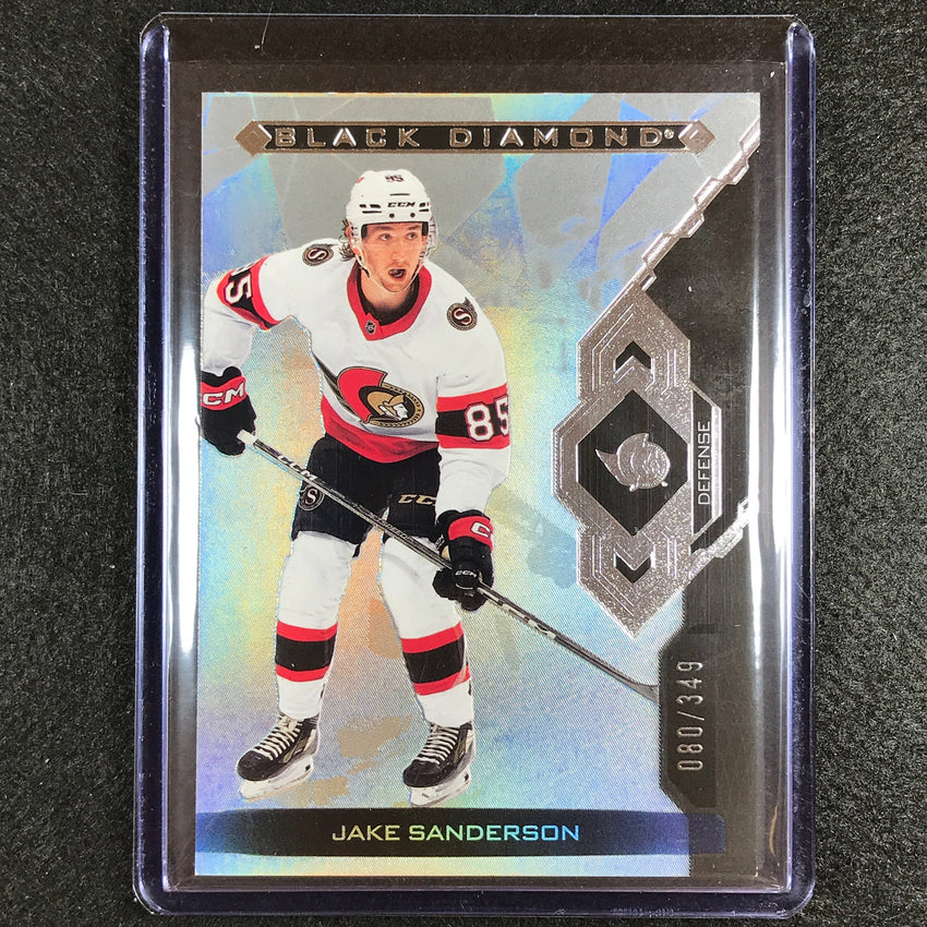 2022-23 Black Diamond Nhl Jake Sanderson Rookie Base Silver 80/349