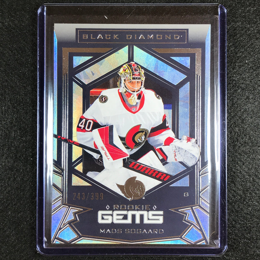 2022-23 Black Diamond Nhl Made Sogaard Base Rookie Gems 243/399