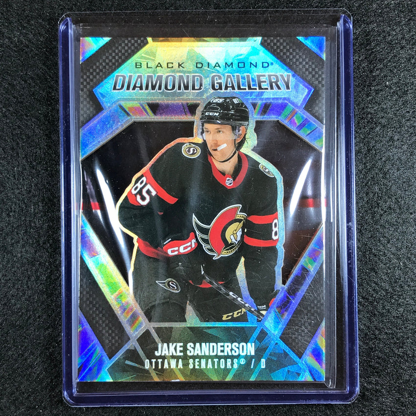 2022-23 Black Diamond Nhl Jake Sanderson Diamond Gallery Rookie Sp No Sa
