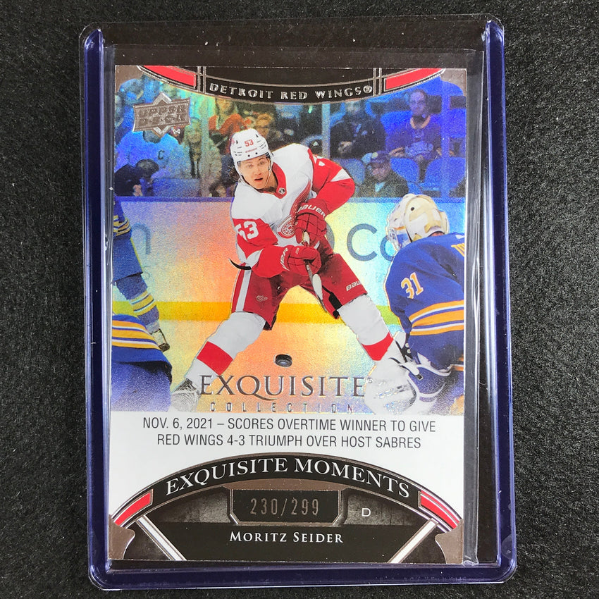 2022-23 Black Diamond Nhl Moritz Seider Exquisite Collection Moments 230/299