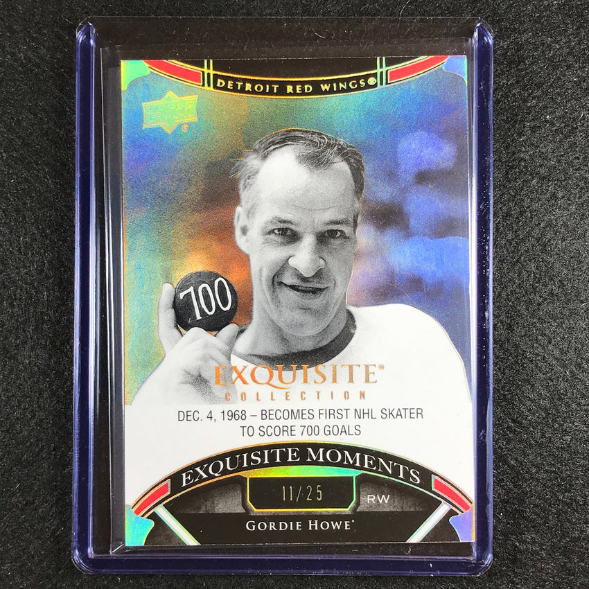 2022-23 Black Diamond Nhl Gordie Howe Exquisite Moments Gold Spectrum 11/25