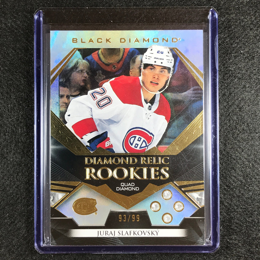 2022-23 Black Diamond Nhl Juraj Slafkovsky Diamond Relic Rookie Gem Quad 93/99