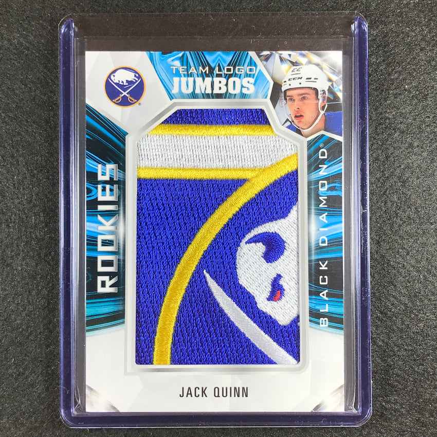 2022-23 Black Diamond Nhl Jack Quinn Rookie Logo Manufactured Relic No Jq B