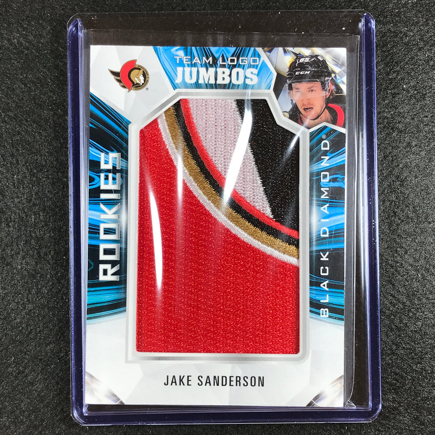 2022-23 Black Diamond Nhl Jake Sanderson Rookie Logo Manufactured Relic No Js A