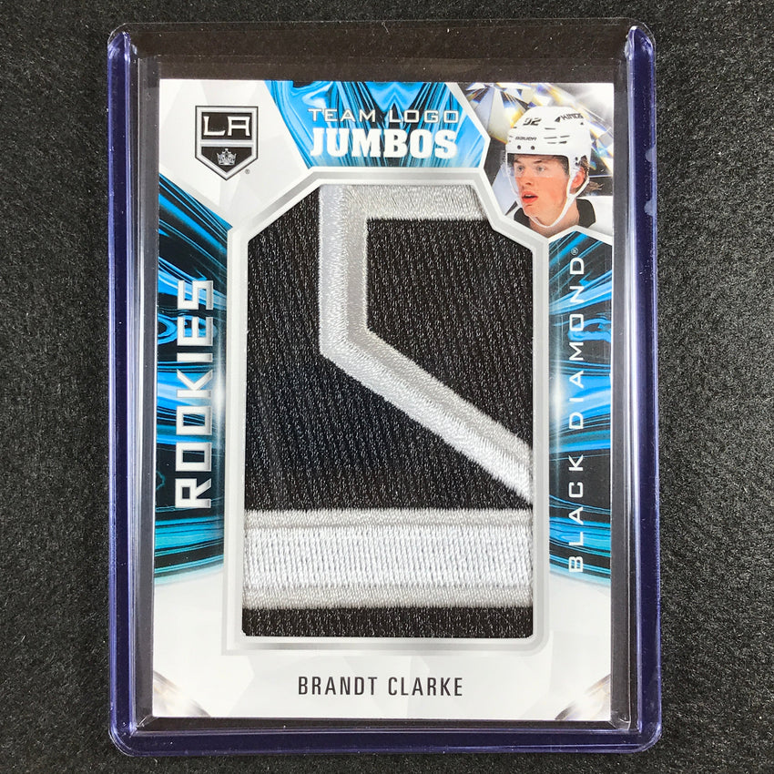 2022-23 Black Diamond Nhl Brandt Clarke Rookie Logo Manufactured Relic No Bc A