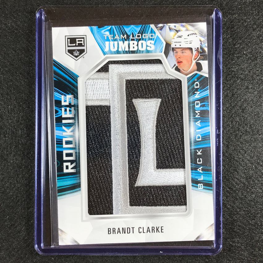 2022-23 Black Diamond Nhl Brandt Clarke Rookie Logo Manufactured Relic No Bc B