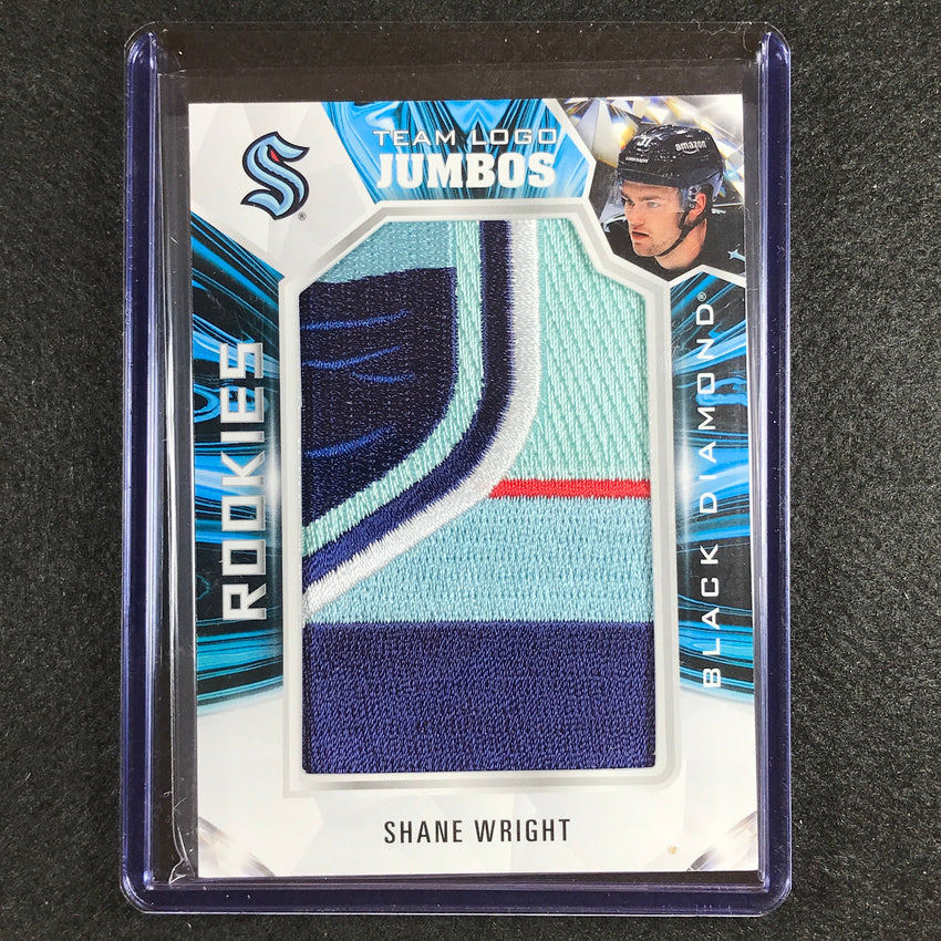 2022-23 Black Diamond Nhl Shane Wright Rookie Logo Manufactured Relic No Sw B