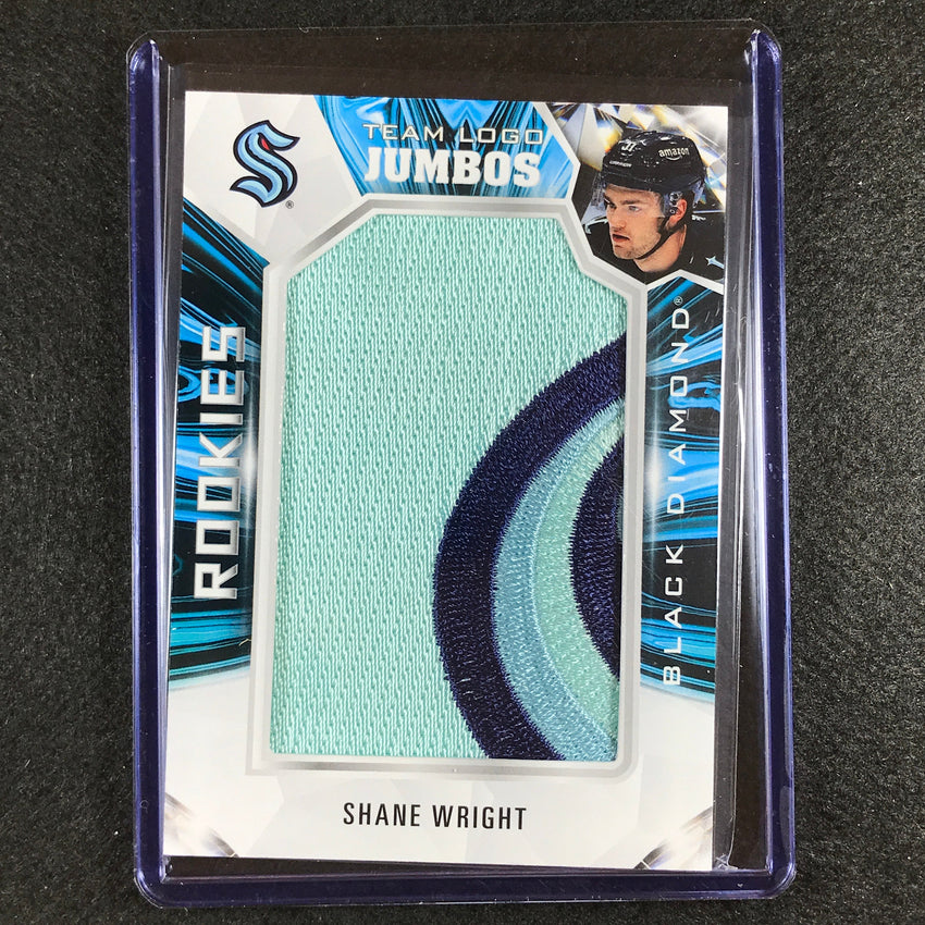 2022-23 Black Diamond Nhl Shane Wright Rookie Logo Manufactured Relic No Sw C