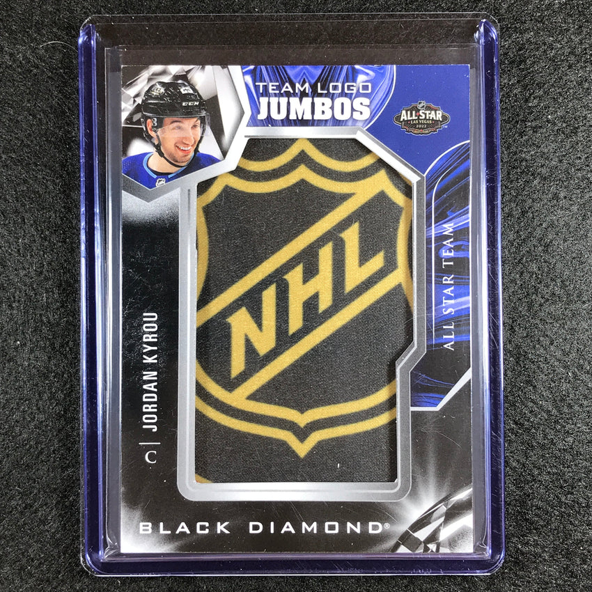 2022-23 Black Diamond Nhl Jordan Kyrou Team Logo Jumbo Manufactured Relic No Jk