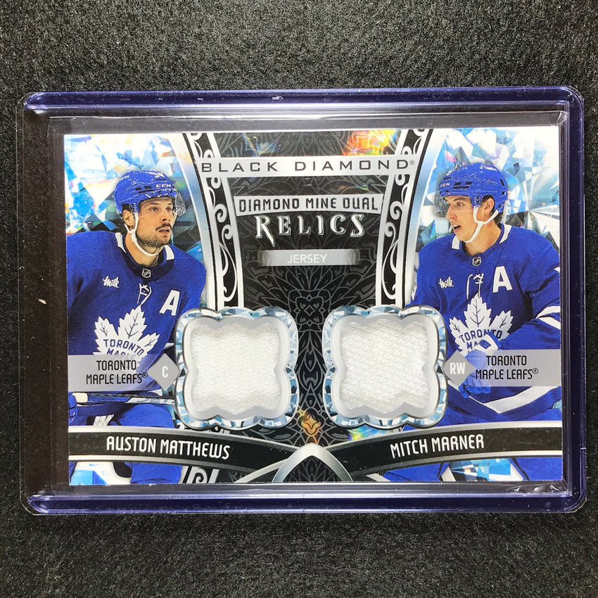 2022-23 Black Diamond Nhl Auston Matthews Mitch Marner Mine Dual Relic No Mm