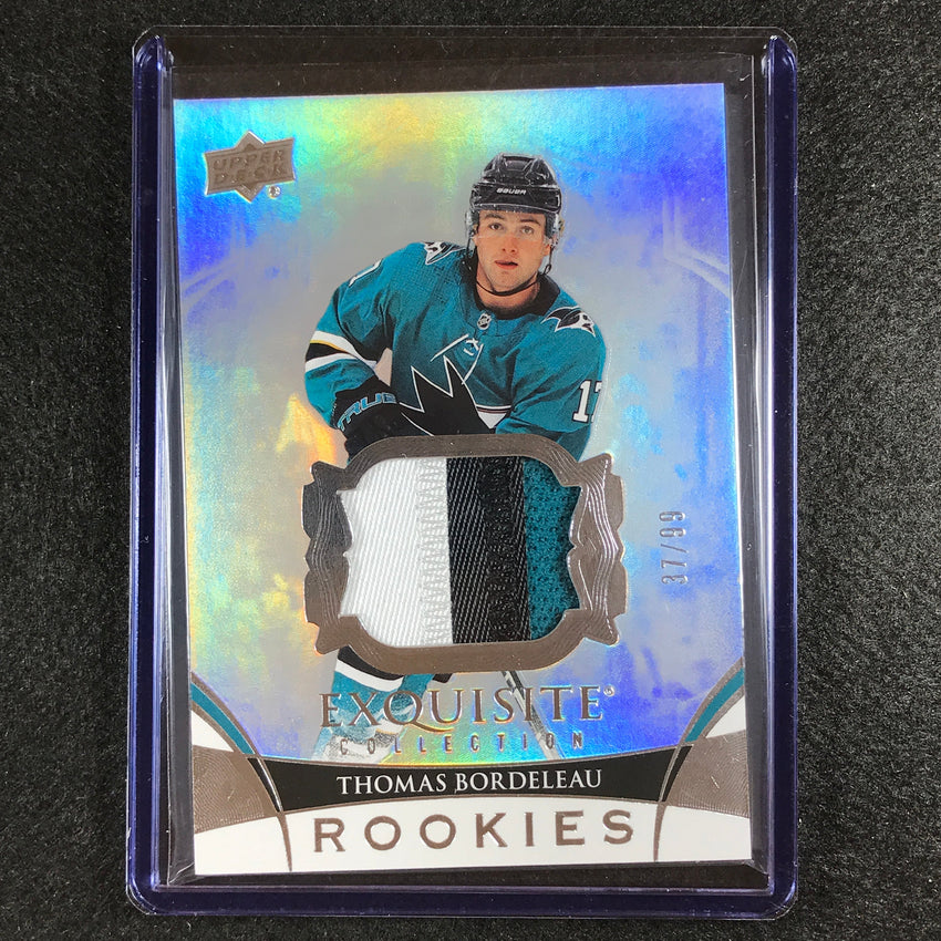 2022-23 Black Diamond Nhl Thomas Bordeleau Exquisite Rookie Patch Relic 37/99