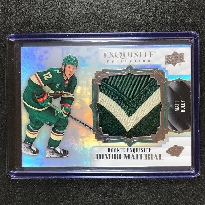 2022-23 Black Diamond Nhl Matt Boldy Exquisite Rookie Jumbo Relic Patch 5/10