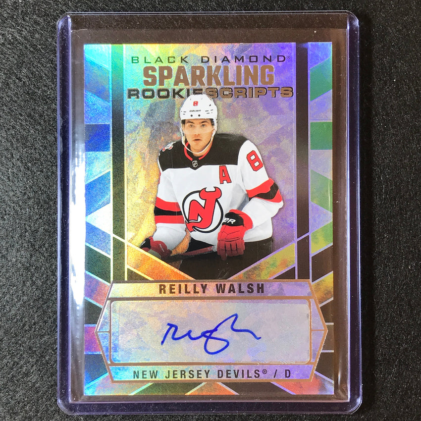 2022-23 Black Diamond NHL REILLY WALSH Sparkling Rookie Scripts Auto #RW