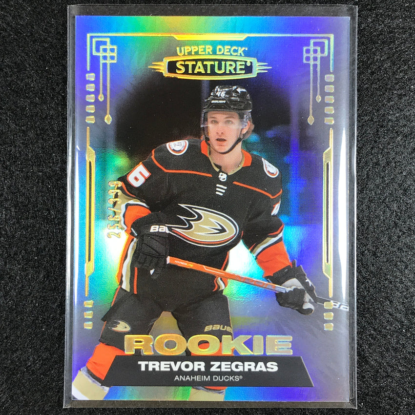 2021-22 Stature Nhl Trevor Zegras Rookie Base 256/399