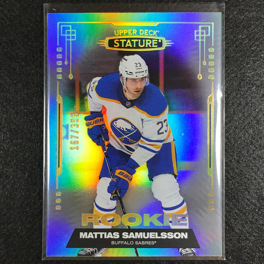 2021-22 Stature Nhl Mattias Samuelsson Rookie Base 167/399