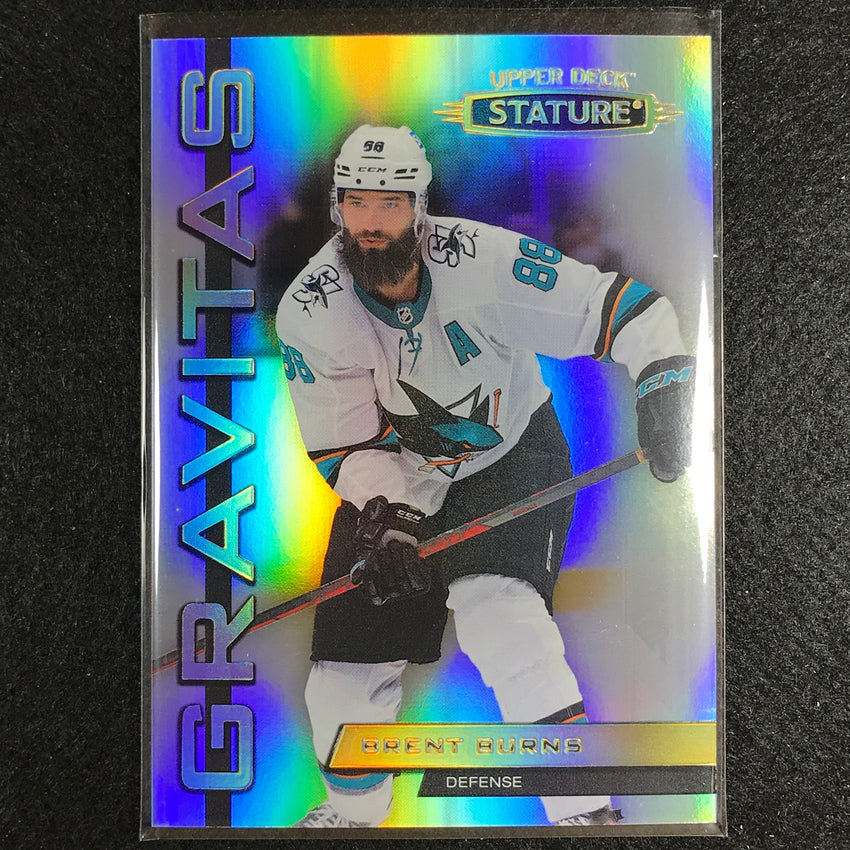 2021-22 Stature NHL BRENT BURNS Gravitas Base #8
