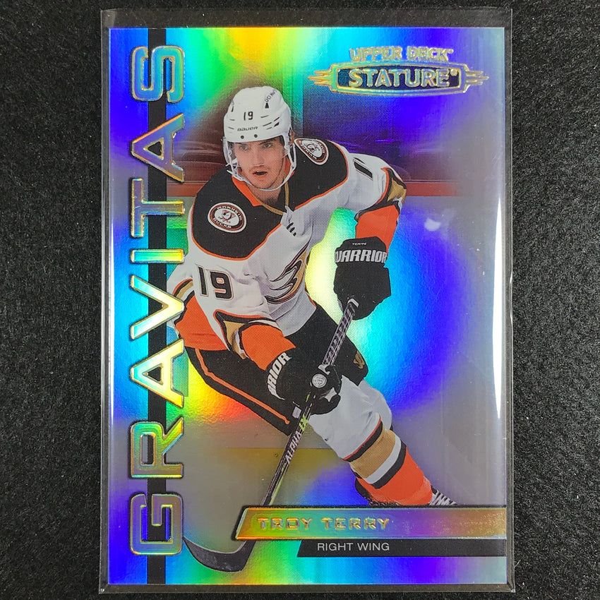 2021-22 Stature Nhl Troy Terry Gravitas Base No 21
