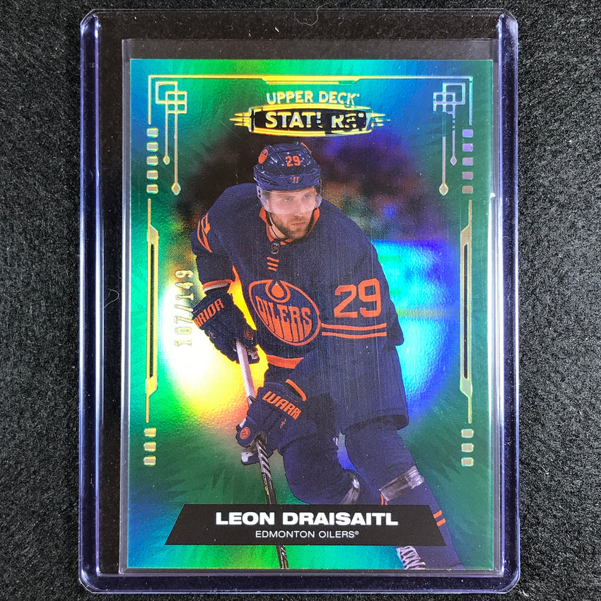 2021-22 Stature Nhl Leon Draisaitl Veteran Green 107/149