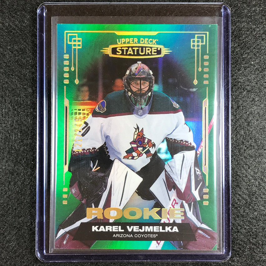 2021-22 Stature Nhl Karel Vejmelka Rookie Green 121/149