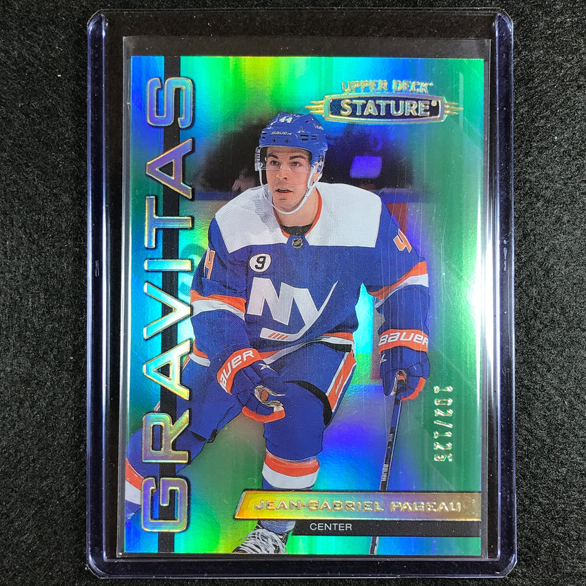 2021-22 Stature Nhl Jean-gabriel Pageau Gravitas Green 102/125