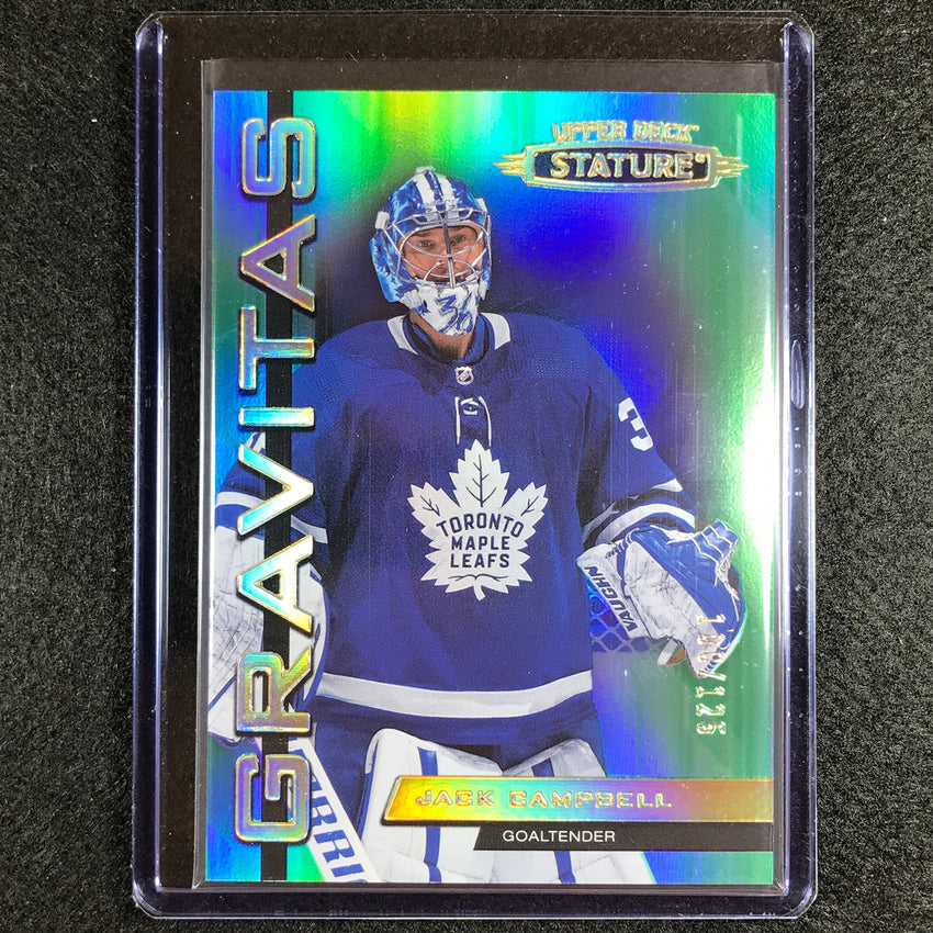 2021-22 Stature Nhl Jack Campbell Gravitas Green 100/125