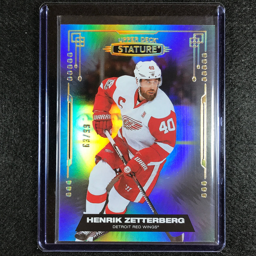 2021-22 Stature Nhl Henrik Zetterberg Veteran Photo Variant Base 68/99