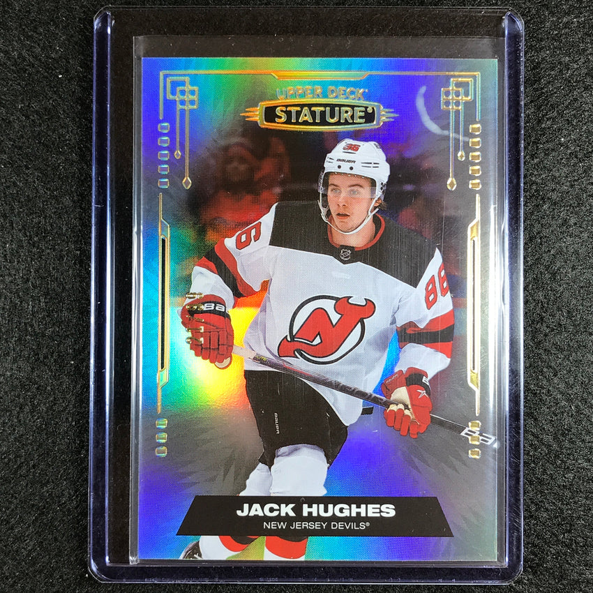 2021-22 Stature Nhl Jack Hughes Veteran Photo Variant Base 21/99