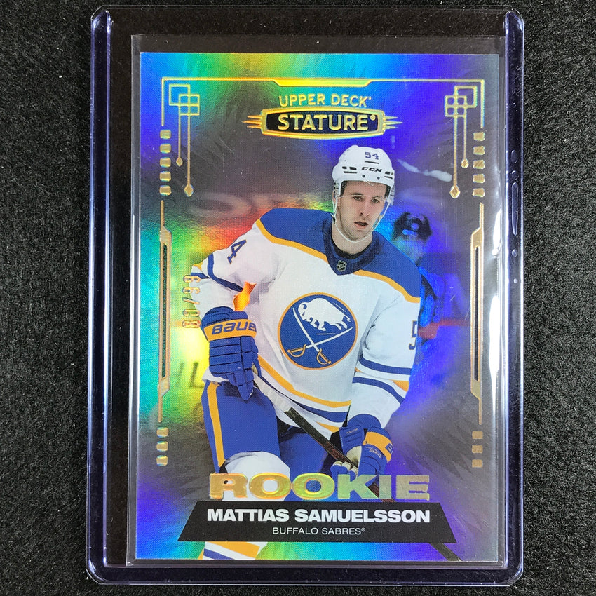 2021-22 Stature Nhl Mattias Samuelsson Rookie Photo Variant Base 80/99