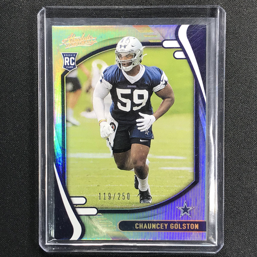 2021 Absolute Chauncey Golston Rookie Spectrum 119/250