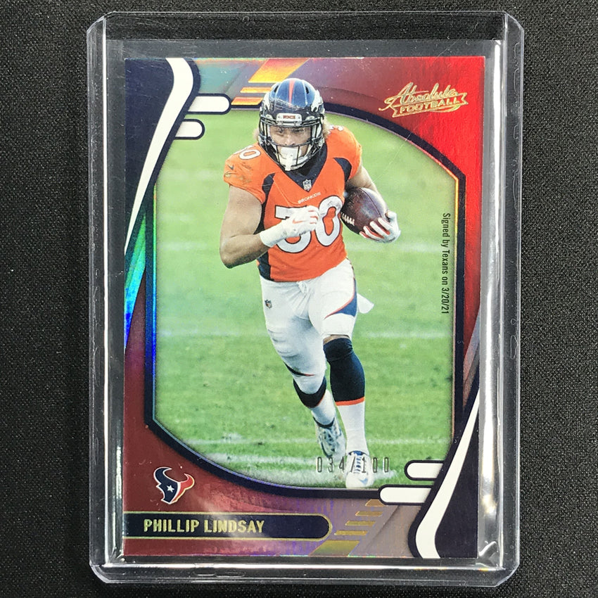 2021 Absolute Phillip Lindsay Spectrum Red 34/100
