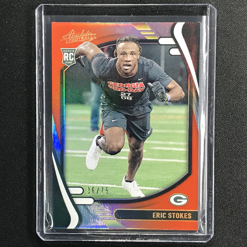 2021 Absolute Eric Stokes Rookie Spectrum Orange 36/75