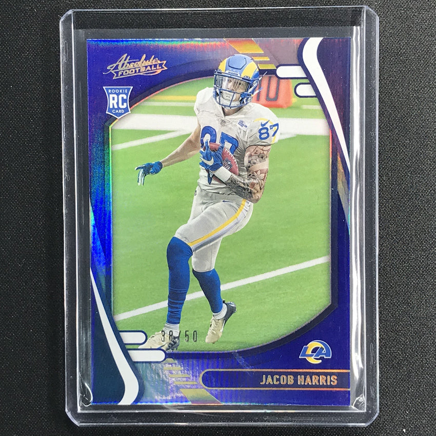 2021 Absolute Jacob Harris Rookie Spectrum Blue 38/50