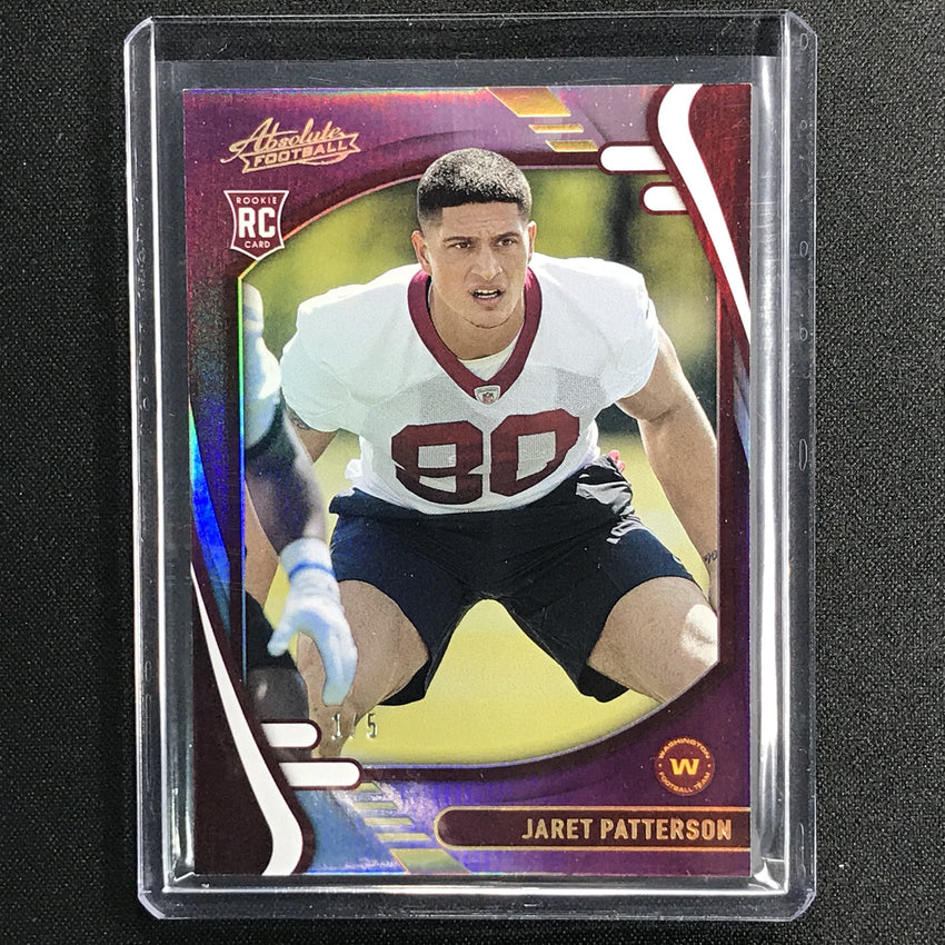 2021 Absolute Jaret Patterson Rookie Spectrum Purple 1/5