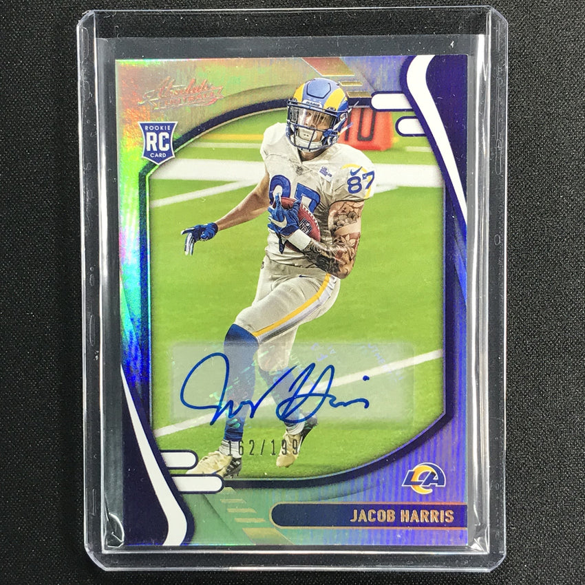 2021 Absolute Jacob Harris Signature Rookie Auto Spectrum 8/199