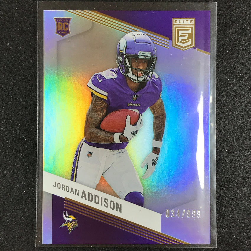 2023 Donruss Elite NFL JORDAN ADDISON Rookie Base 34/999 #157