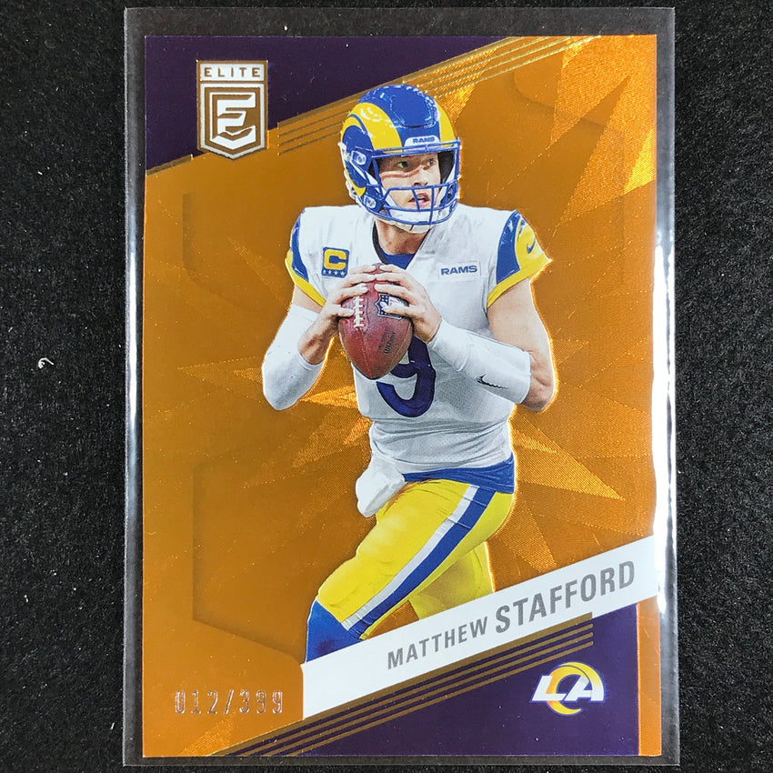 2023 Donruss Elite NFL MATTHEW STAFFORD Orange 12/399 #72