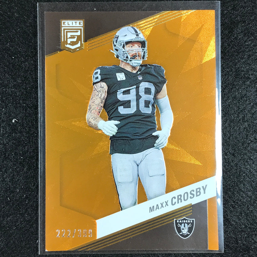 2023 Donruss Elite Nfl Maxx Crosby Orange 222/399 No 73