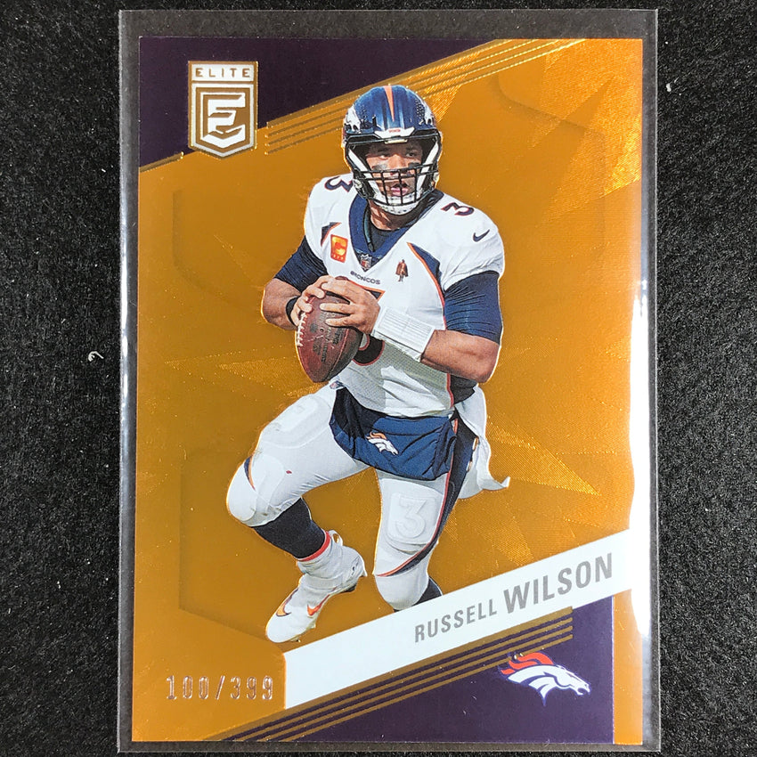 2023 Donruss Elite Nfl Russell Wilson Orange 100/399 No 85