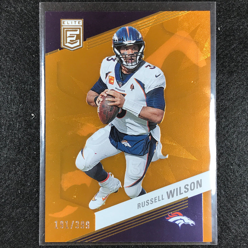 2023 Donruss Elite Nfl Russell Wilson Orange 191/399 No 85