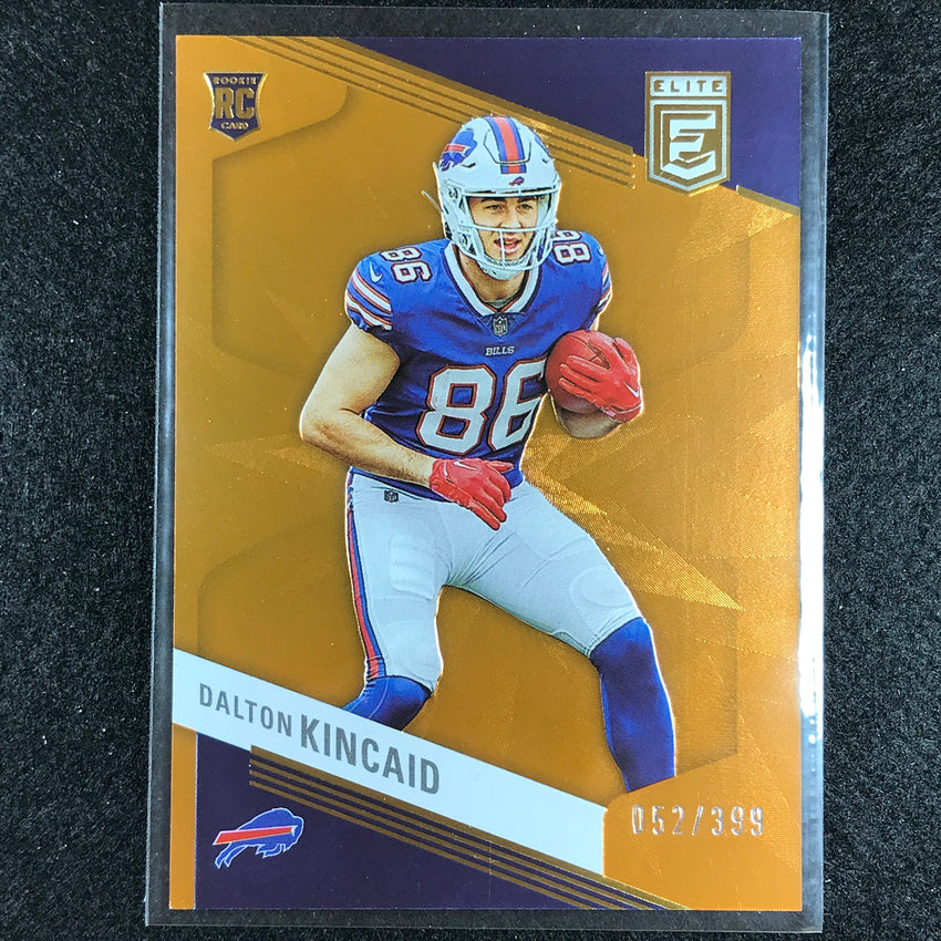 2023 Donruss Elite Nfl Dalton Kincaid Rookie Orange 52/399 No 125